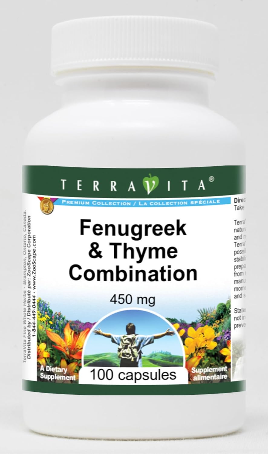Fenugreek & Thyme Combination - 450 mg (100 Capsules, ZIN: 511115) - 2 Pack