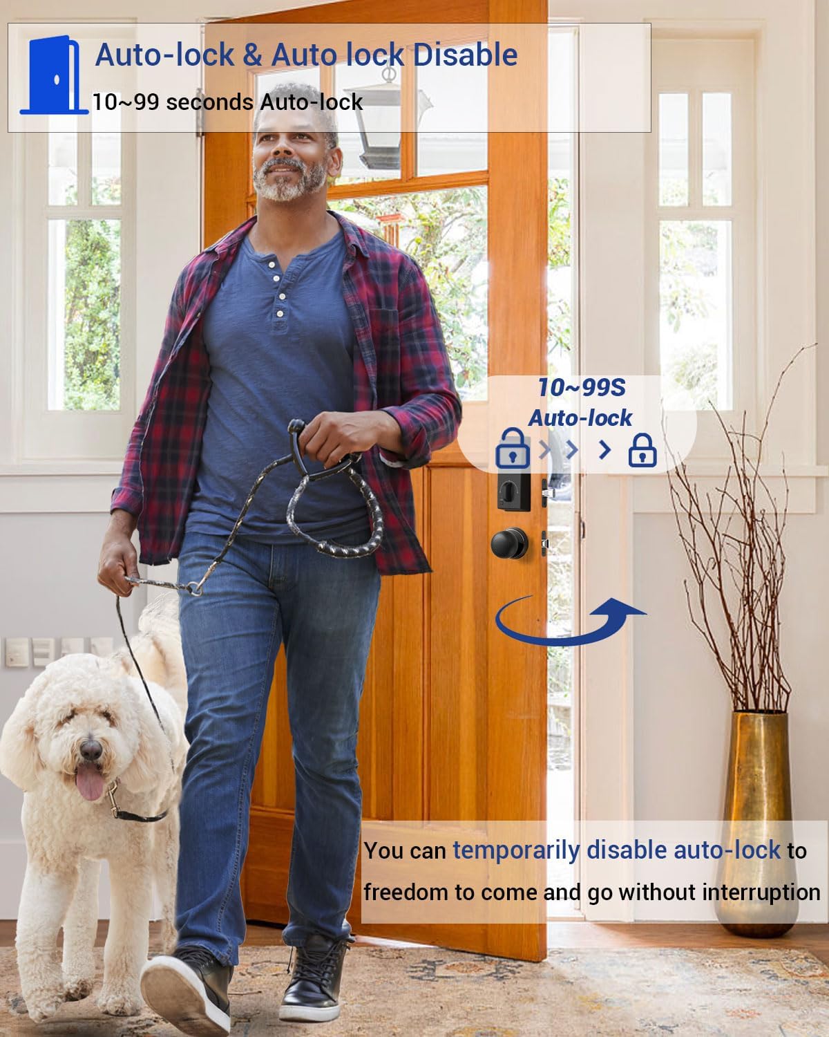 Anti-peeping passcode feature