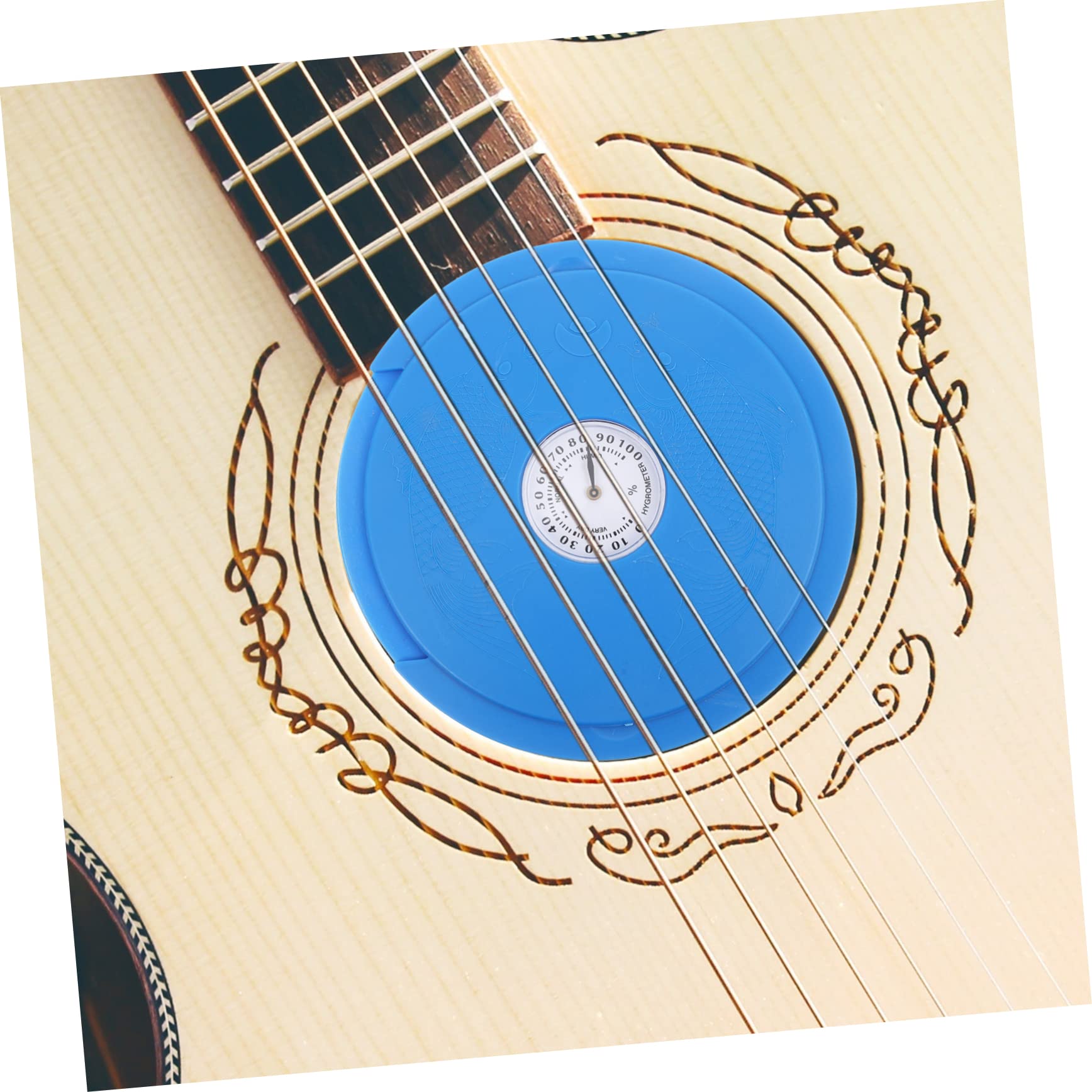 HEMOTON Kit Umidificatore Per Chitarra Acustica Da 2 Pezzi Con Igrometro Per La Della Chitarra Per La Conservazione Del Suono Umidificatore Per Buca Acustica Per Uomo