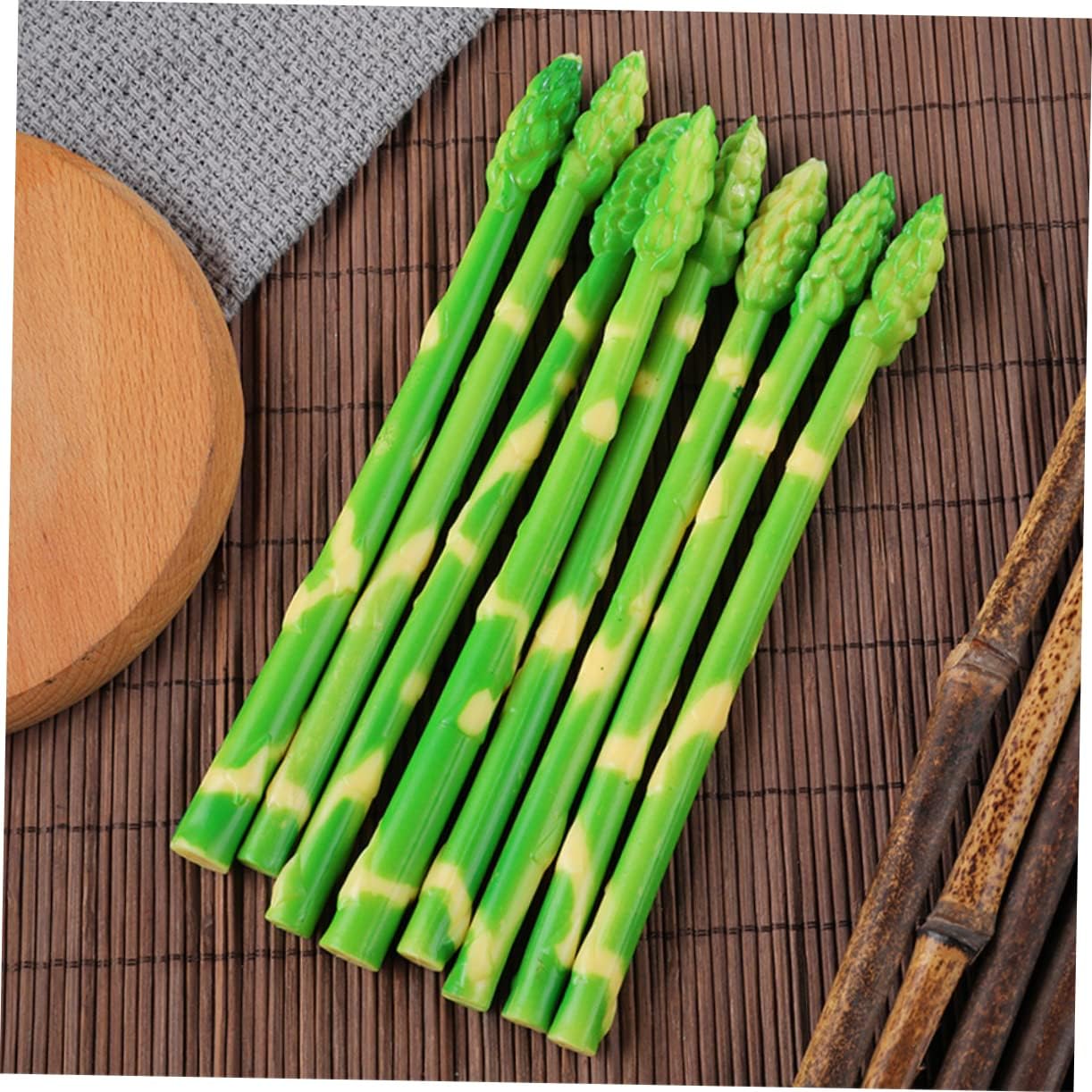 FOMIYES Artificial Asparagus Model Lifelike Faux Vegetables for Home Kitchen Wedding Party Photo Props and Seasonal Decoration