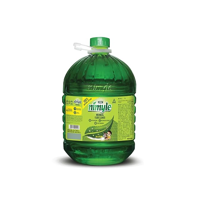ITC's Nimyle Eco Friendly Floor Cleaner Liquid, Herbal 4.8 ltrs, with Power of Neem for 99.9% Anti Bacterial Protection, Surface Cleaner