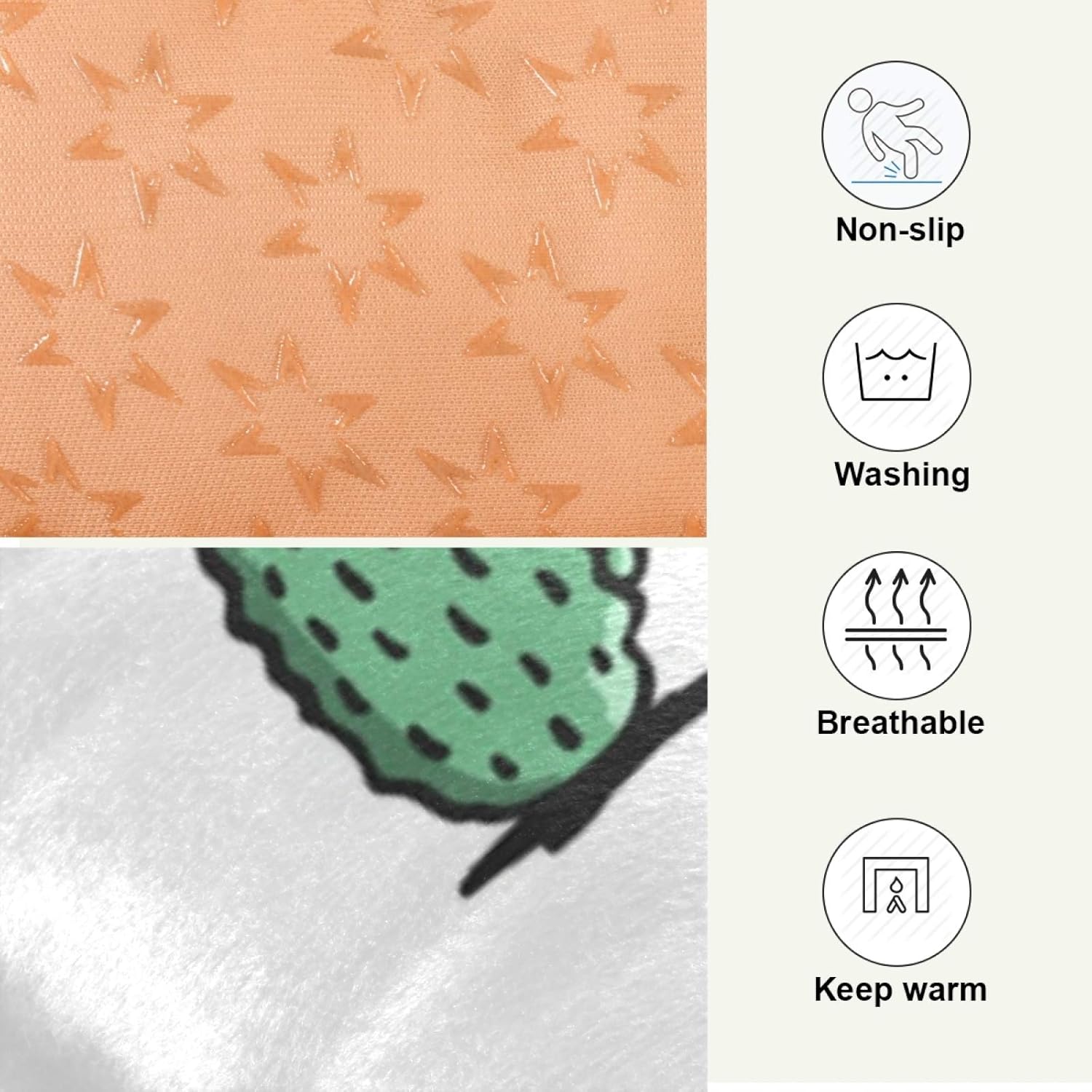 review Cute Cactus Dog Bed Cat Bed, Rectangle Comfortable Pet Bed, Ultra Soft Calming Dog Bed for Small Medium Large Dogs, 36x24in