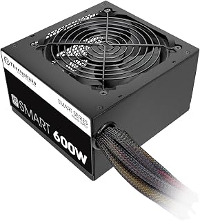Thermaltake Smart 600W 80 Plus Power Supply, ATX12V, Quiet Cooling Fan
