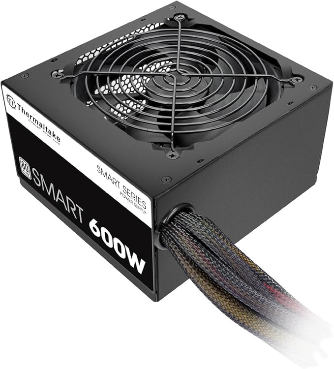 Thermaltake Smart Power Supply - 600W, 80 Plus, White, Active PFC, S/Cable
