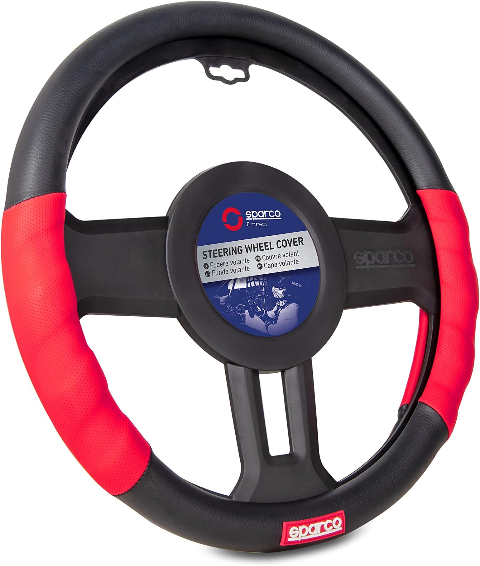 Sparco SPC1102L Steering Wheel Covers red-Black