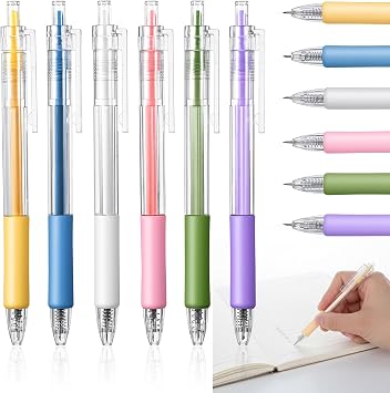 6PCS Craft Knife Pen, Retractable Utility Knife Paper Cutter Pen, Art Cutting Tool Utility Precision Carving Tools for DIY Scrapbooking Drawing Sticker Stuff - 6 Colors