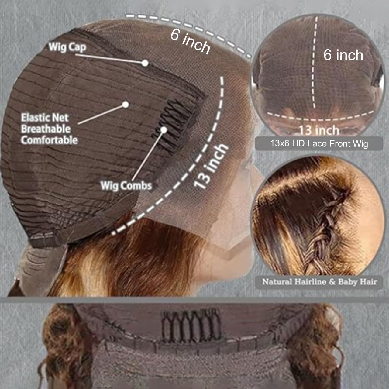 30 Inch 13x6 Highlight Wig Human Hair 4/27 Honey Blonde Curly HD Lace Front Wigs Human Hair 200% Density Frontal Wigs Human Hair 13x6 Deep Curly Human Hair Wigs for Black Women