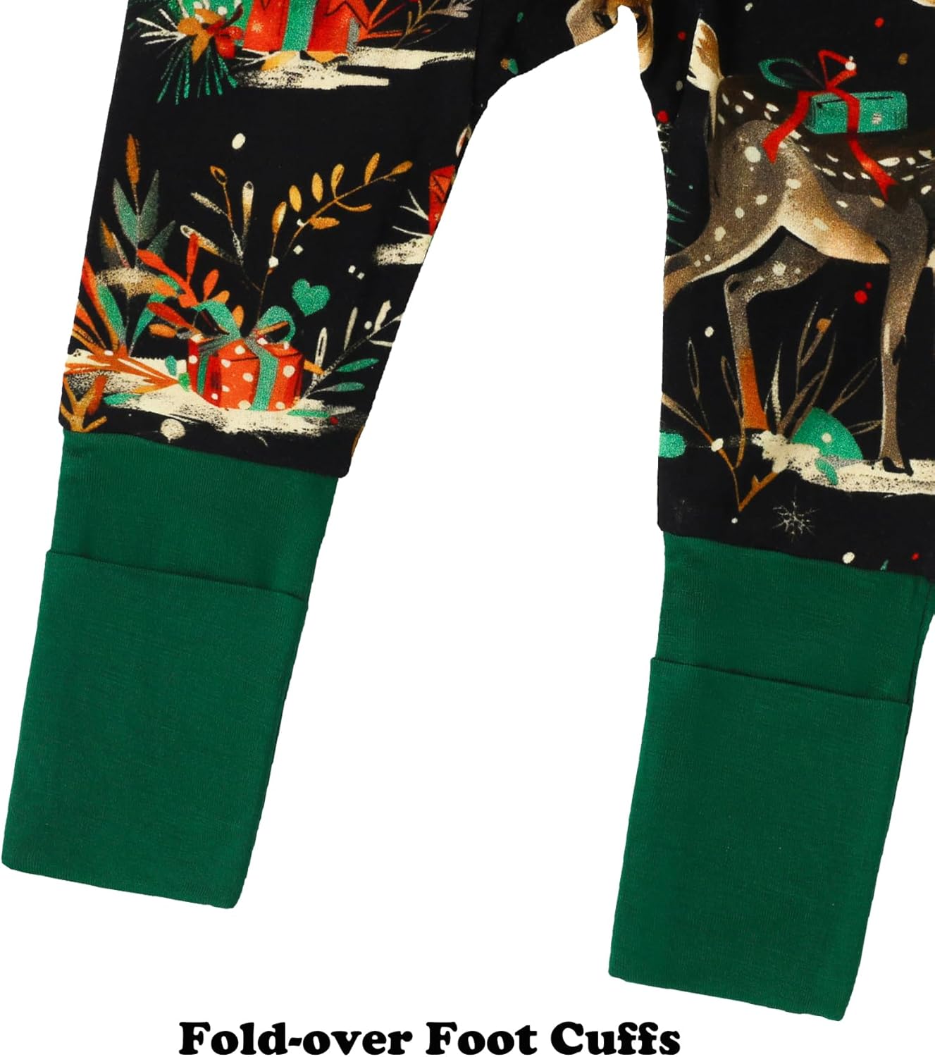 Baby Footless Pajamas with Mittens and Feet Cuffs Viscose of Bamboo Cartoon Infant Boys Girls Zipper Pjs Romper - Image 6