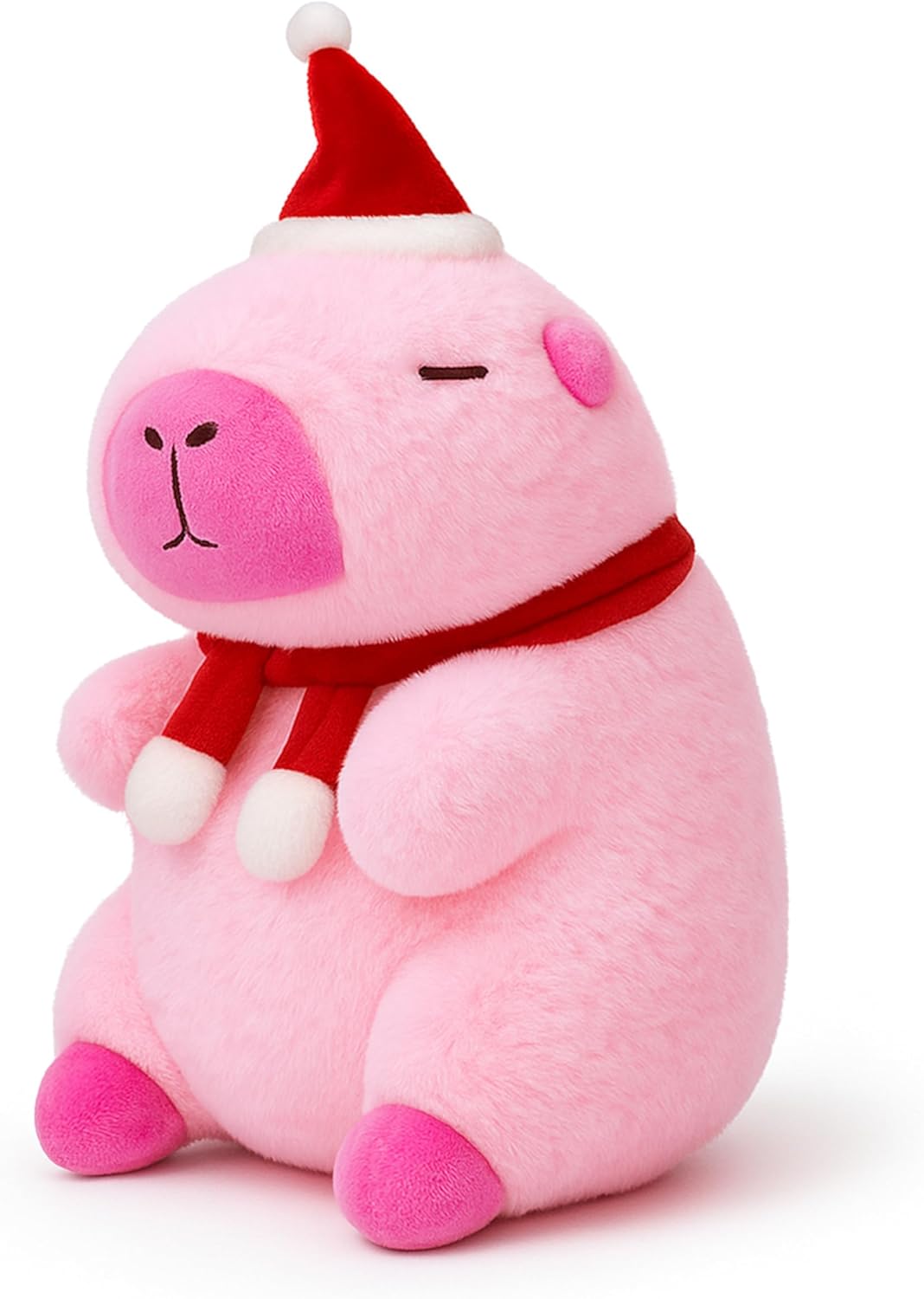 TXDRRA Capybara with Holiday Hat, Soft Decorative Figure, for Friends and Family (Brown Classic)