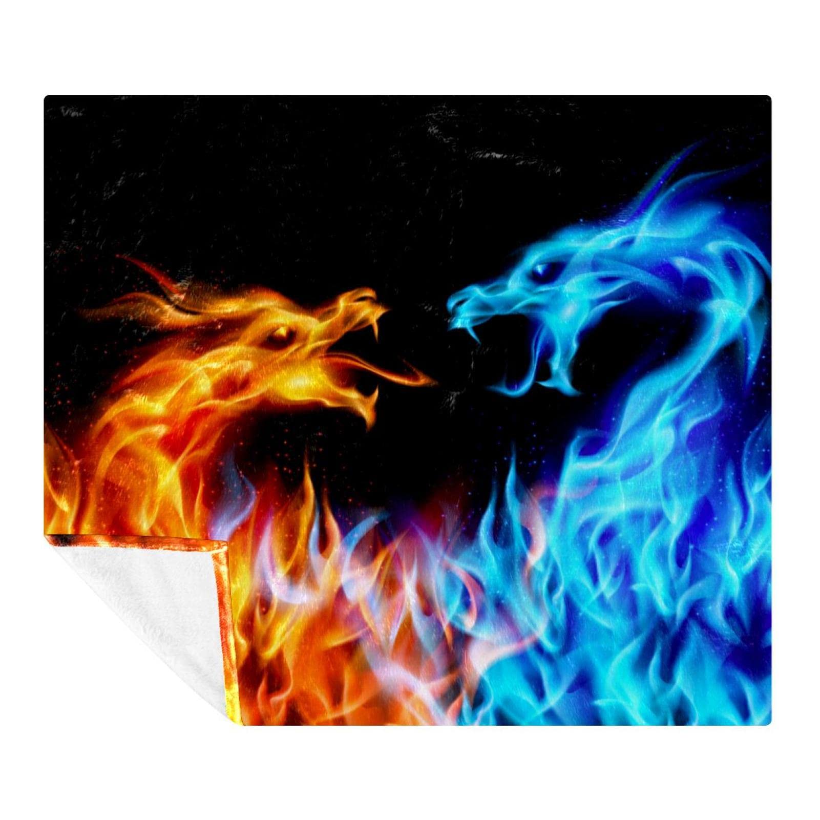 Couverture polaire dragon pour vos soirées cocooning au salon ou déco de chambre