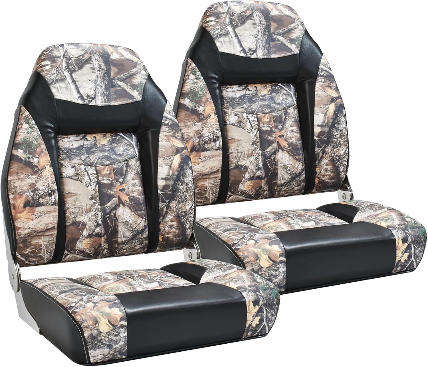 Boat Seats Low Back 2Pack, Folding Boat Seats Stainless Steel Screws Included, Waterproof Fold-Down Boat Captain Chairs.