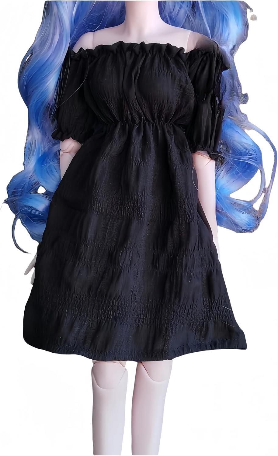 BJD Doll Clothes Handcrafted Stylish Outfits Compatible with 1/3 1/4 1/6 BJD Doll SD Doll (White Long Dress, 1/3)