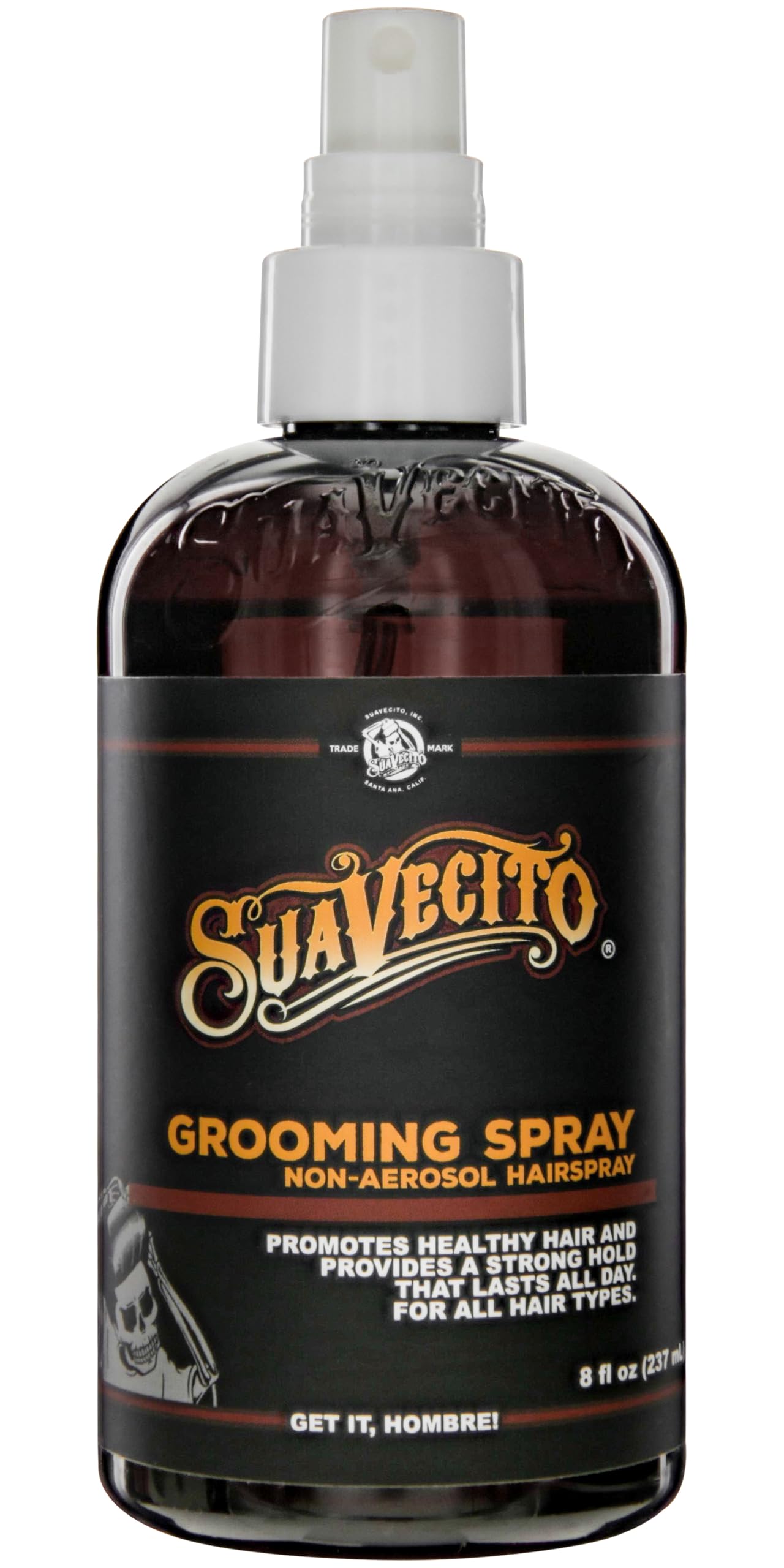 Grooming Non-Aerosol Hairspray for Men - 8 oz - Classic Barber Scent, Medium Shine, Strong Hold Hair Spray - Works on all Hair Types & Textures