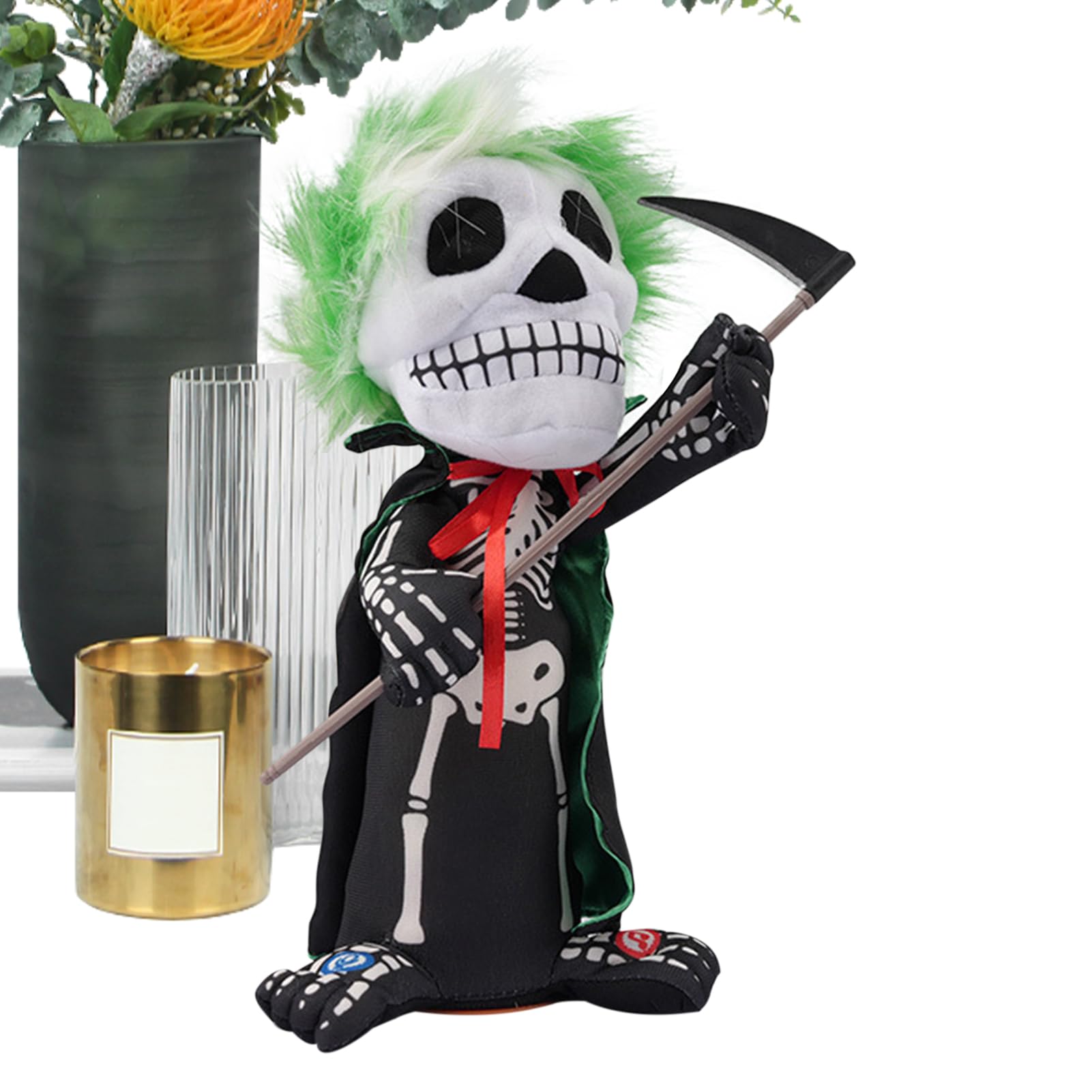 Figurine Squelette pour maison hantée et animation de fête d'Halloween en intérieur