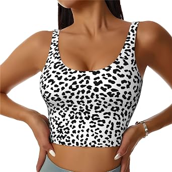 Women Sports Bras Scoop Neck Yoga Crop Tank Tops U Back Fitness Exercise Workout Running Top Removable Pads Outfits