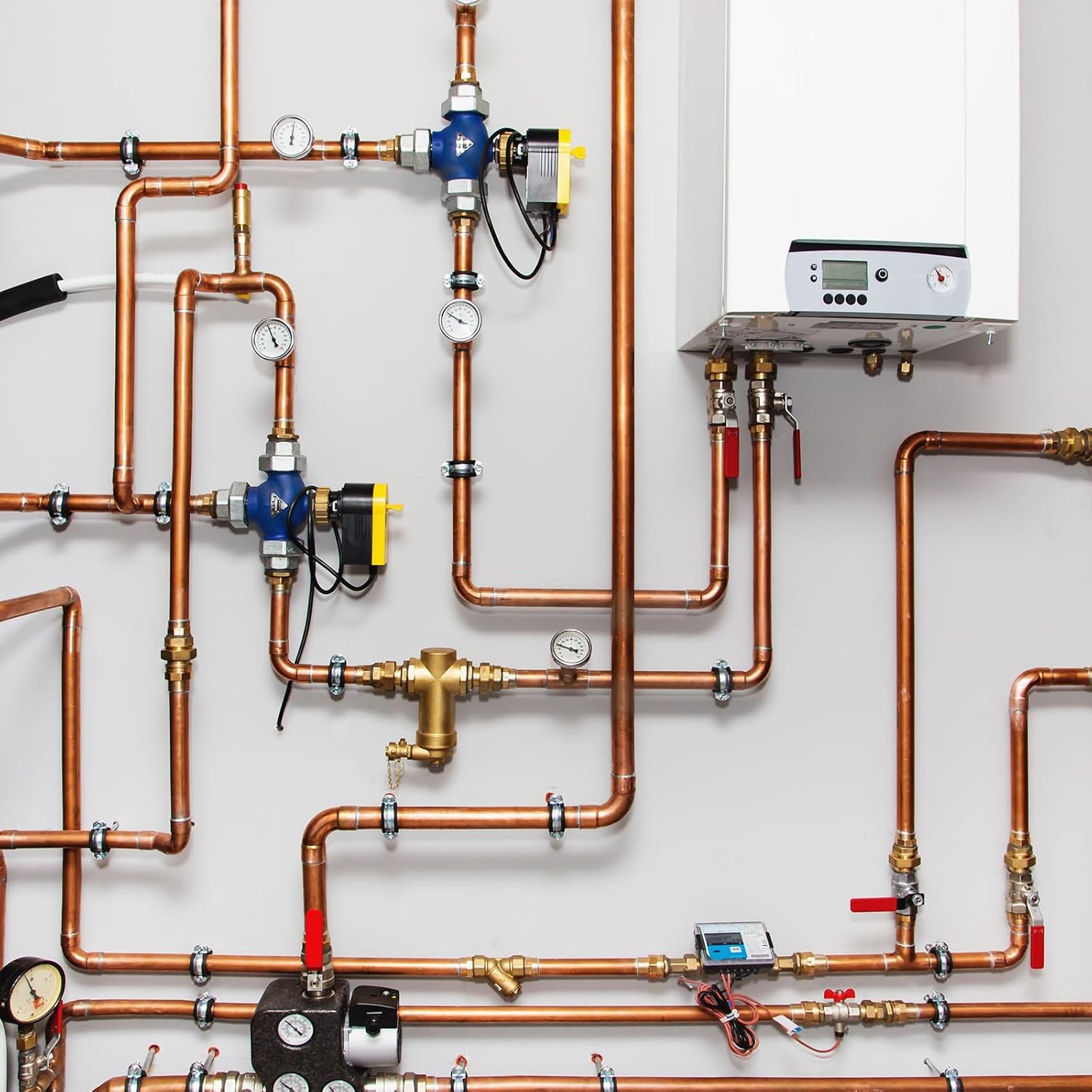 PATIKIL 2-1/2" Copper Coupling Fittings with Sweat Ends, 2 Pcs Straight Copper Pipe Fitting Coupler without Stop Solder Connection Welding Joint Connector for HVAC Air Conditioning