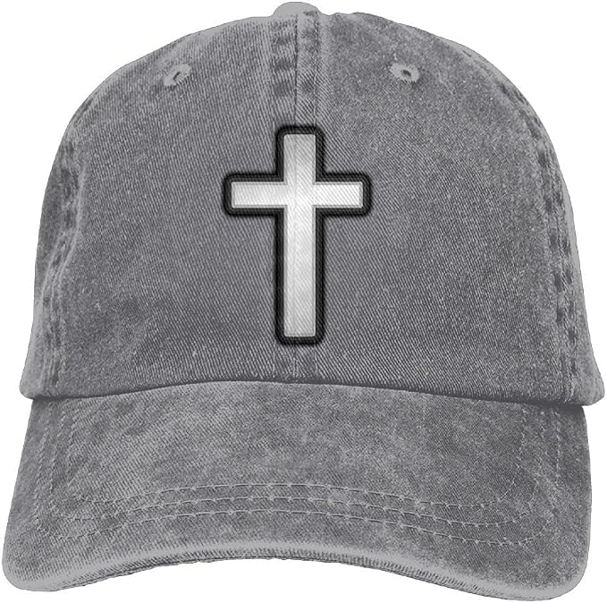 YISHOW Christian Cross Denim Baseball 