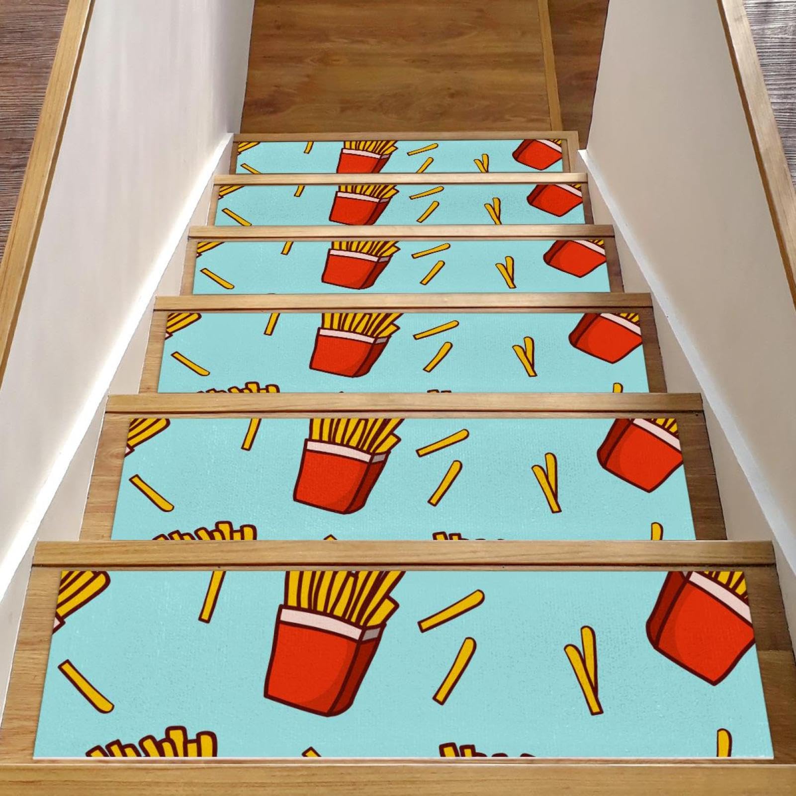 Almohadillas antideslizantes para escaleras de madera sin residuos