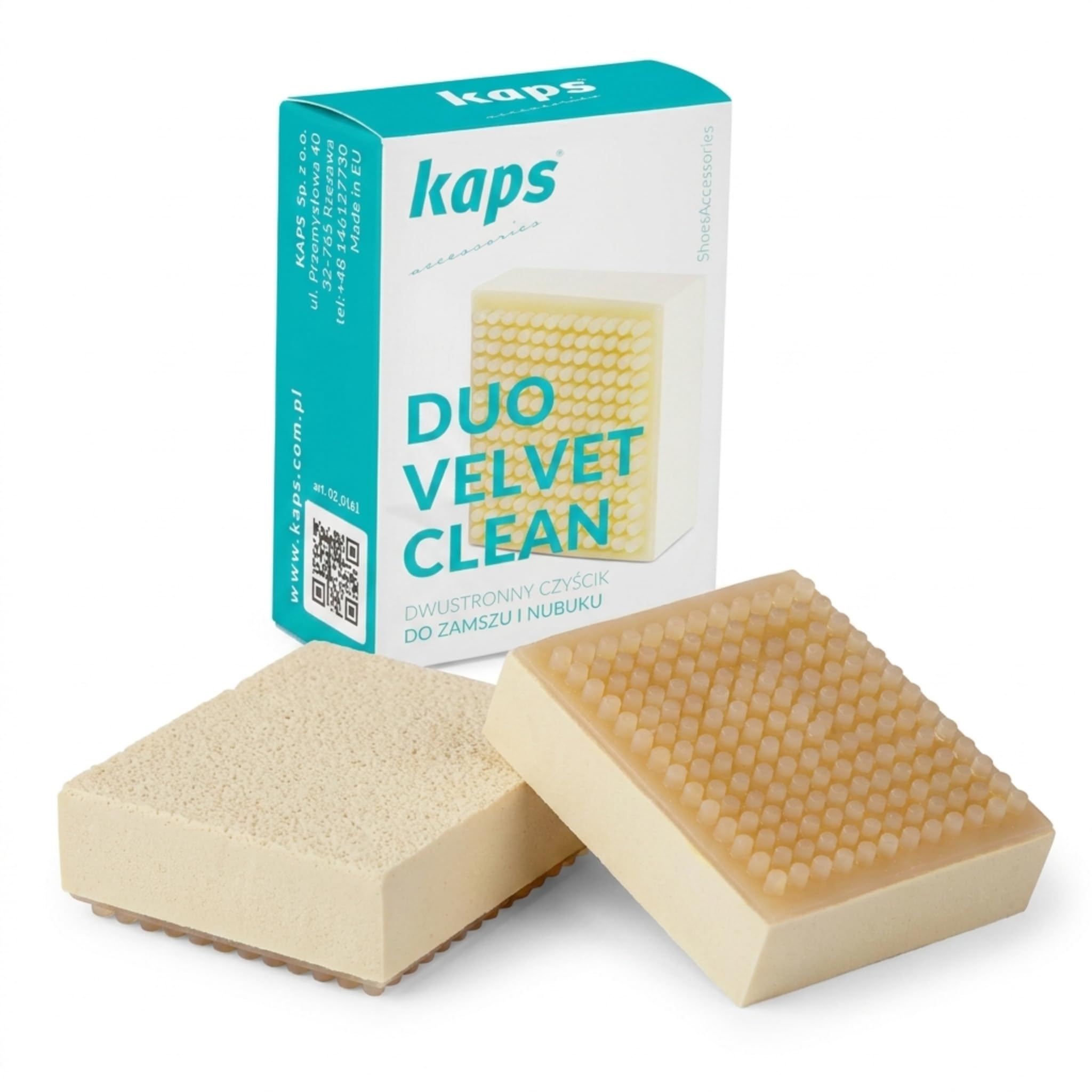 Kaps Suede & Nubuck Shoe Brush with Gentle Eraser, Dual-Sided Cleaning Tool for Shoes, Boots, Bags & Accessories, Shoecare Essentials