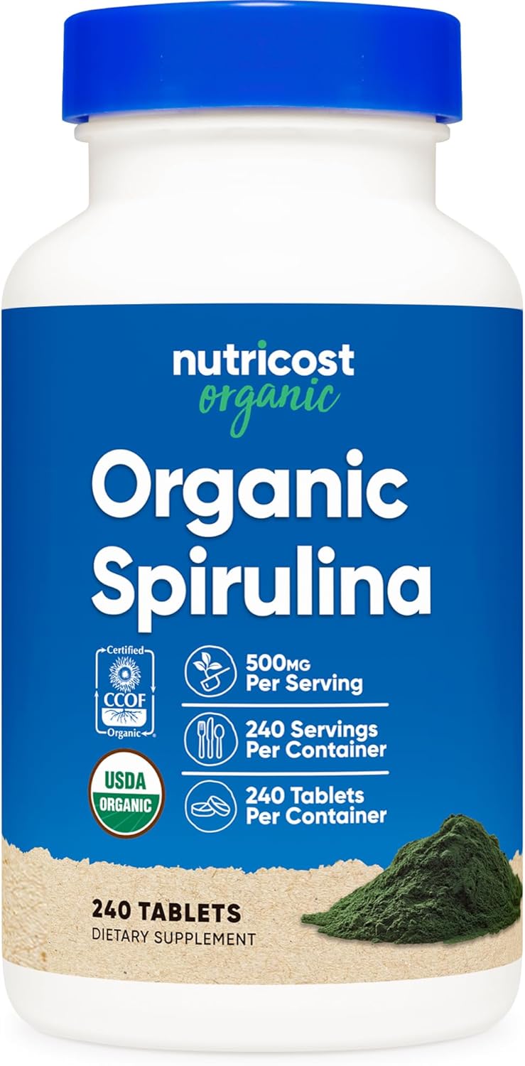 Nutricost Organic Spirulina 500mg