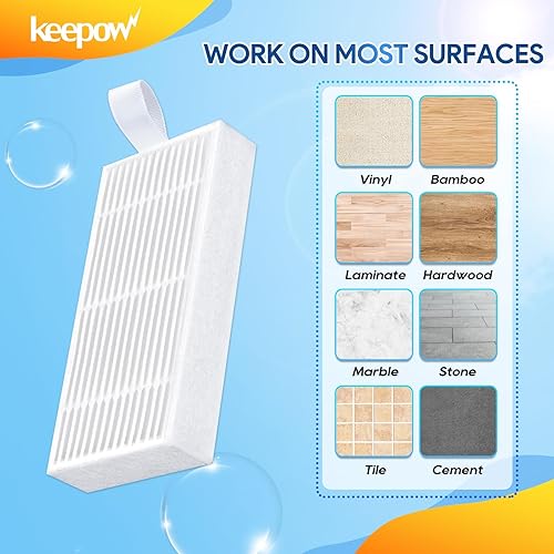 Miniatura 13 de KEEPOW Piezas de repuesto para aspiradora robot ILIFE V3 V3s V5 V5s V5s Pro Robot Aspirador, 1 filtro primario+3 filtros Pro Robot Aspirador + 6