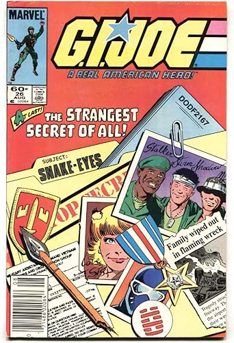 G.I. JOE #26 1984- Marvel Comics -Snake Eyes origen-quiosco