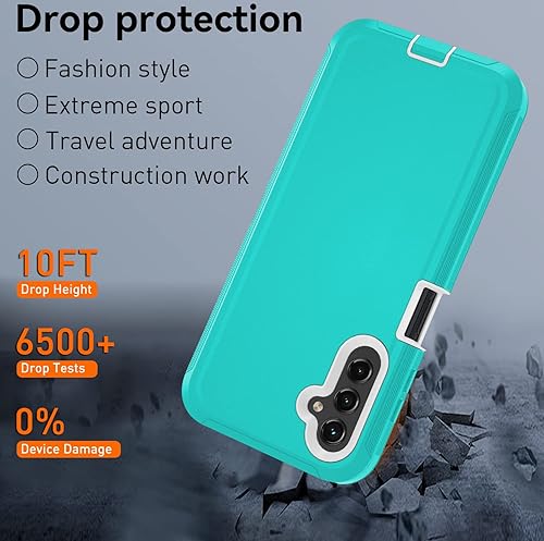 Miniatura 10 de Funda para Samsung Galaxy A14 5G, A14 5G resistente, protección de grado militar, a prueba de golpes, a prueba de caídas, a prueba de polvo, solo