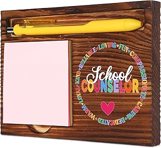 Vivopisew Thank You Gifts for School Counselor, Appreciation Recognition Gifts for Counselor Therapists, National School Counseling Week, Educators Desk Retro Note Pad Holder VN493