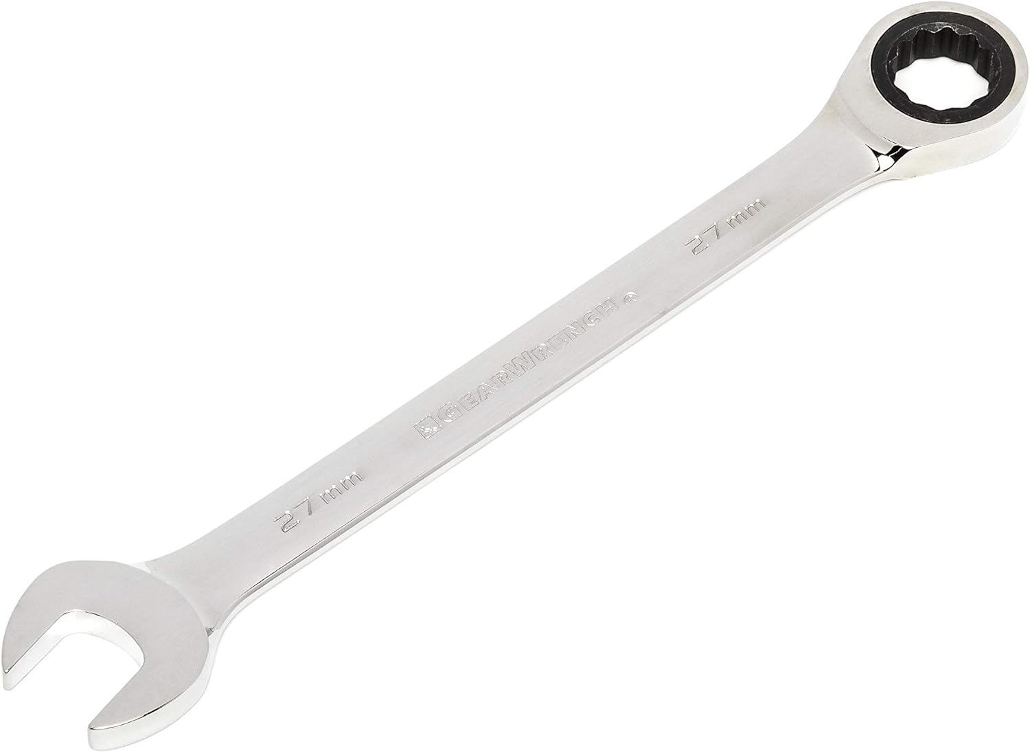 GEARWRENCH 12 Pt. Ratcheting Combination Wrench, 27MM - 9127D