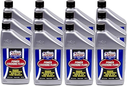 Lucas Oil 10824-12 Líquido de dirección asistida, 1 cuarto de galón, (caja de 12)