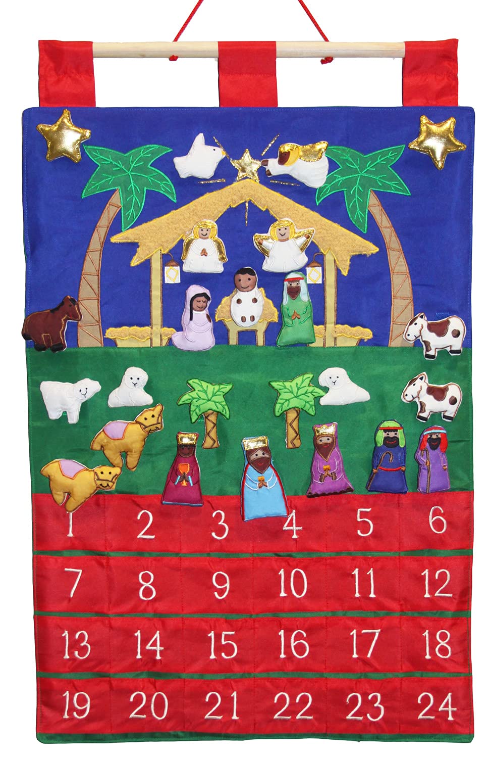 VCO Stoff Adventskalender Heilige Nacht (16x20)