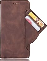 Vista 5 de Funda para Xiaomi Poco X3 NFC, funda para Xiaomi Poco X3 MZB07Z2IN / Poco X3 NFC Funda Flip PU Cuero Marrón