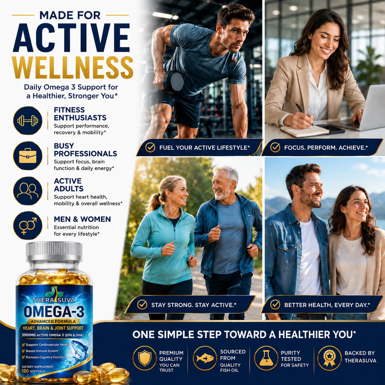 Triple Strength Alaskan Fish Oil, 120 Easy to Swallow Veggie Softgels — Amazon image 5