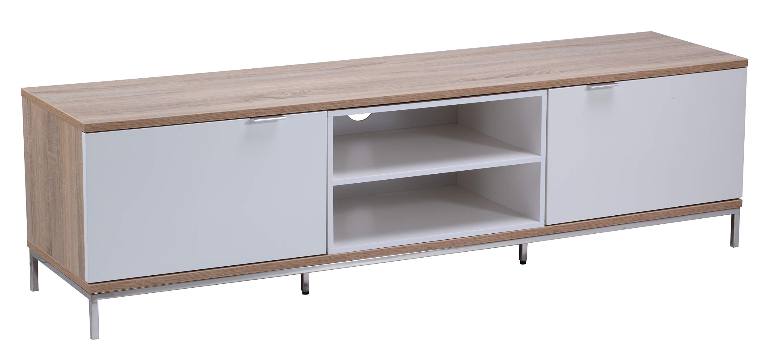 Alphason Chaplin Tv-Stand With 2 Doors White from B&Q