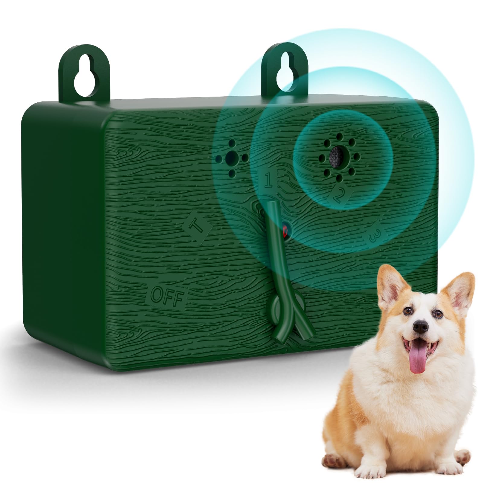 2026 Anti Barking Device for Dogs, 3 Modes Dog Barking Deterrent Devices with 50FT, Waterproof, Wall Mounted, Stop Barking Dog Device for Indoor/Outdoor Use, Bark Shield for Small, Medium, Large Dogs