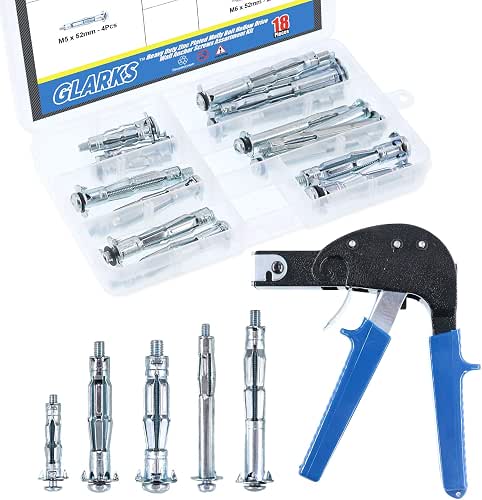 Glarks Heavy Duty Gun Wall Anchor Metal Setting Tool with