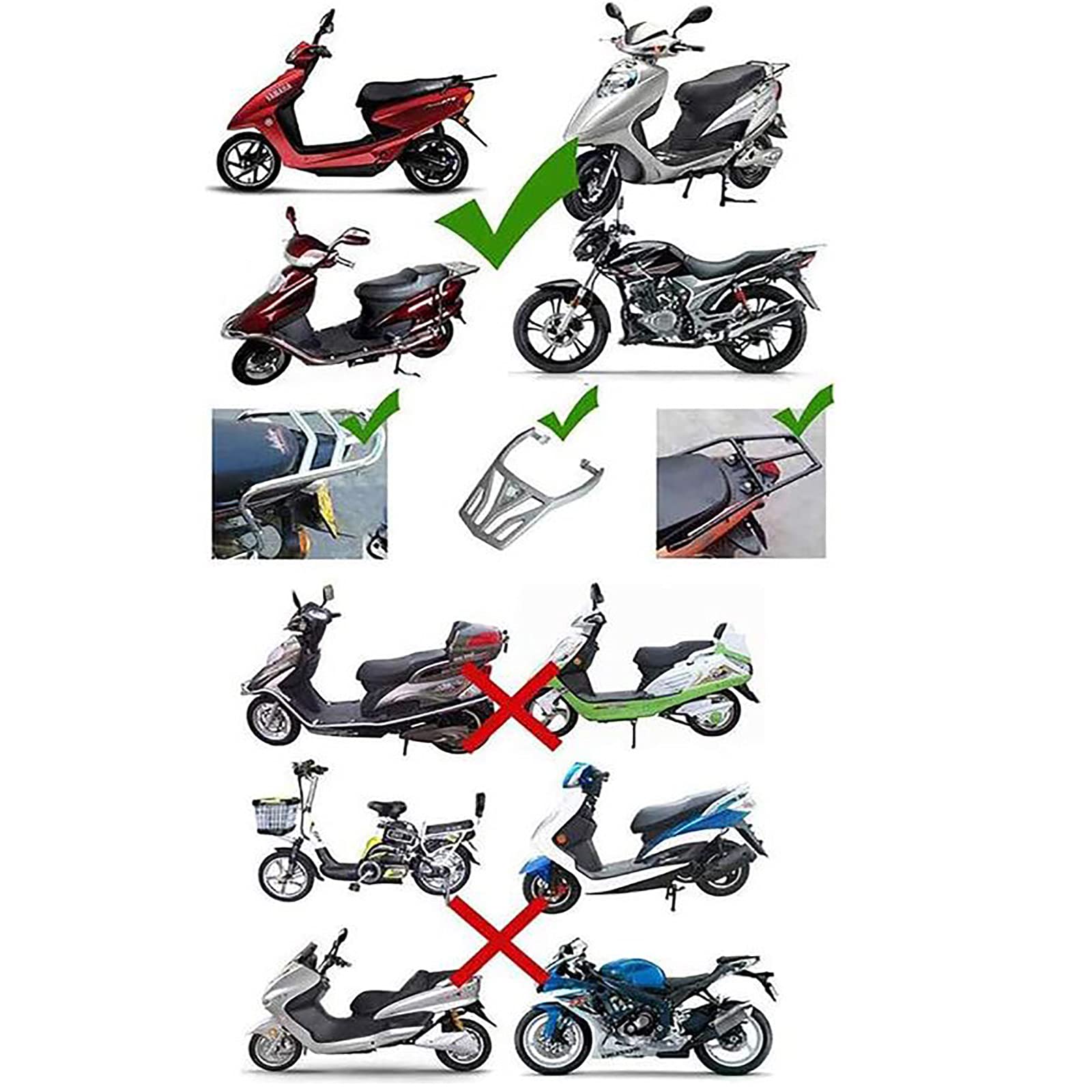 Skrzynka ogonowa na wycieczkę motocyklową, schowek na bagaż kasku, z uniwersalnymi częściami montażowymi, do skutera/motocykla/roweru.