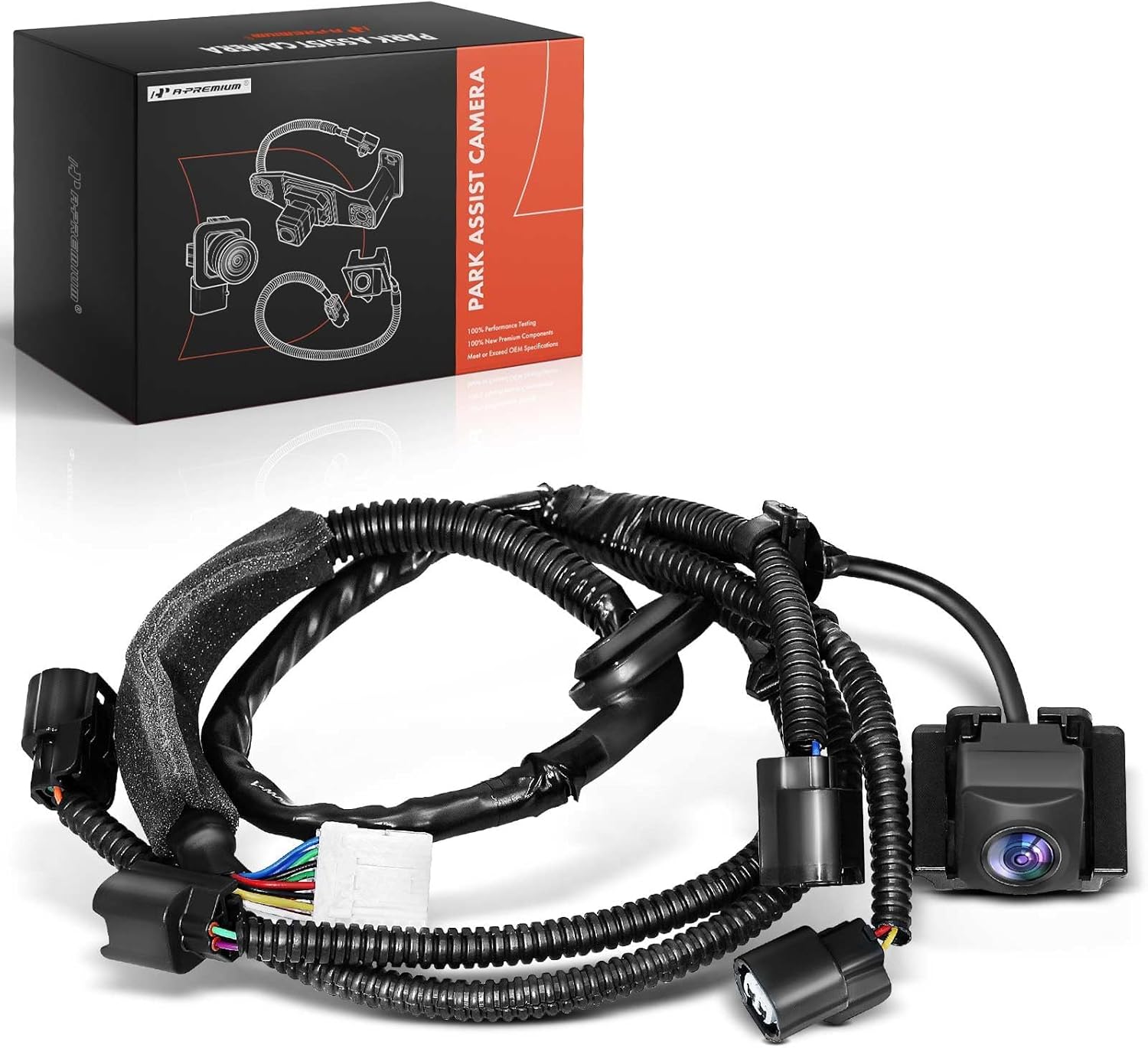 A-Premium Park Assist Camera Rear View Backup Reverse Camera Compatible with Select Acura Models - 2014-2020 MDX Sport Utility - Replace# 39530-TZ5-A11