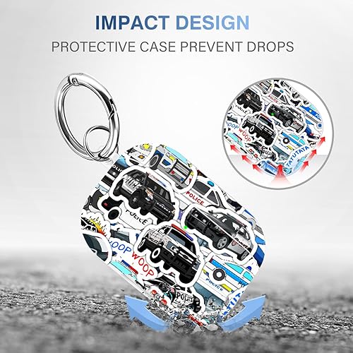 Vista 327 de Maxjoy for AirPods 2nd Generation Case, Unique Design Hard Protective Shockproof Airpods Case Cover with Keychain Compatible with Apple AirPods Sea