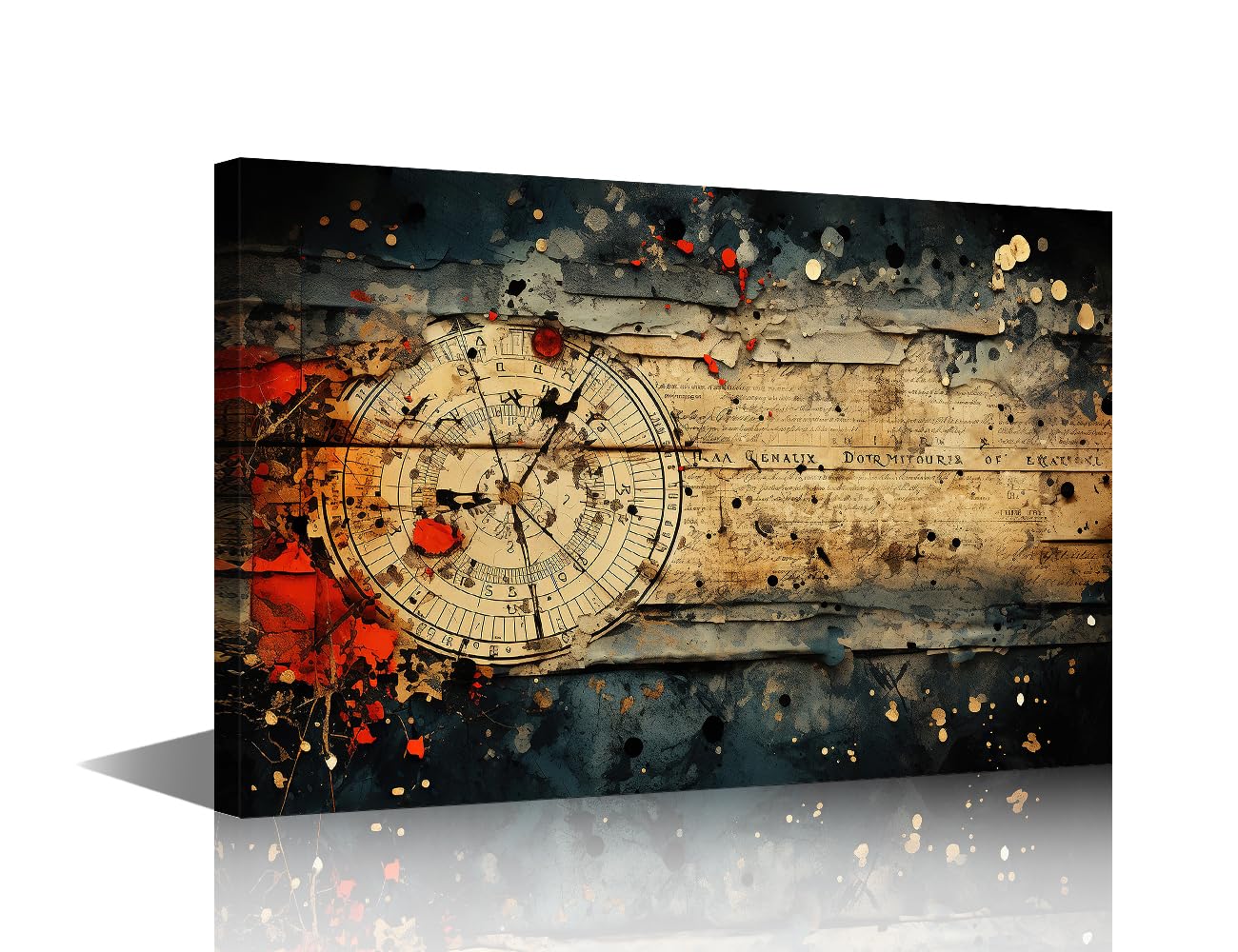 Street Graffiti Posters & Prints Street Graffiti Grunge Style Wall Decor Random Collage of Paper Pieces and Words Wall Art 1 Panel Pictures for Bedroom Stretched Framed Ready to Hang (16''Wx 24''H)