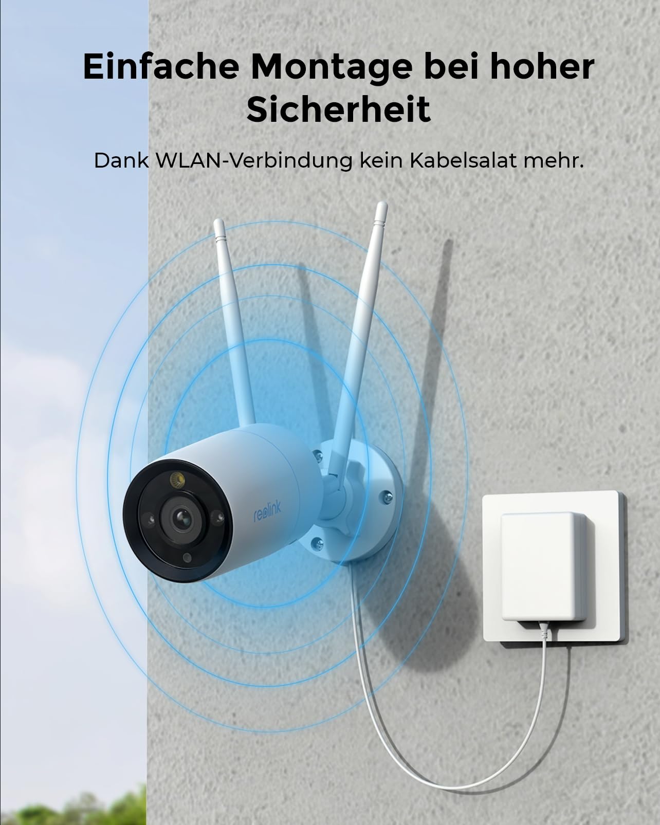 Reolink 4K WLAN Überwachungskamera Set Aussen, 4X 8MP Wi-Fi 6 Kamera Aussen, 12CH WLAN NVR mit 2TB HDD, Vollmetallmaterial, Farbnachtsicht, Person/Fahrzeug/Tiererkennung, 2-Wege-Audio, RLK12-800WB4