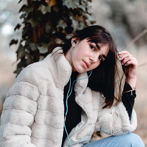 Miniatura 2 de LUDOS Ultra In Ear - Audífonos con cable, micrófono y control de volumen, con espuma viscoelástica, cable reforzado, graves, compatibles con iPhone,