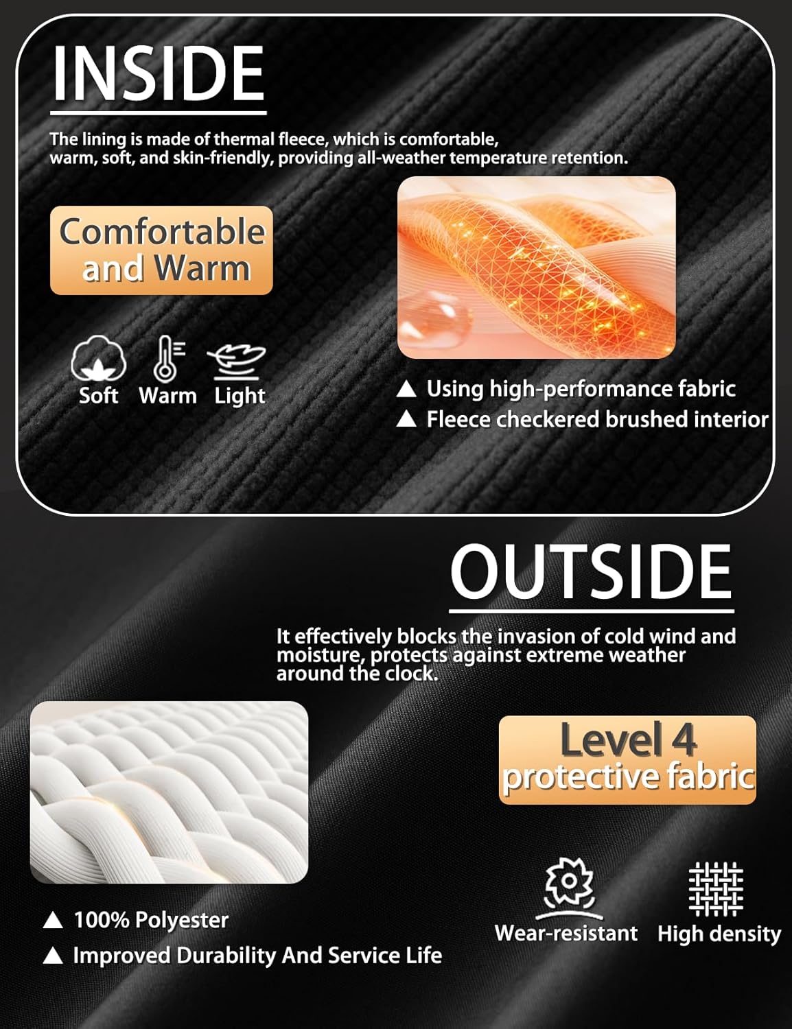 Women's Softshell Jacket Lightweight Waterproof Windbreaker Hooded Fleece Lined Insulated Coat for Outdoor Travel - Image 6