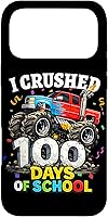 Vista 22 de I Crushed 100 Days of School - Monster Truck 100th Day Boys Case for iPhone 16