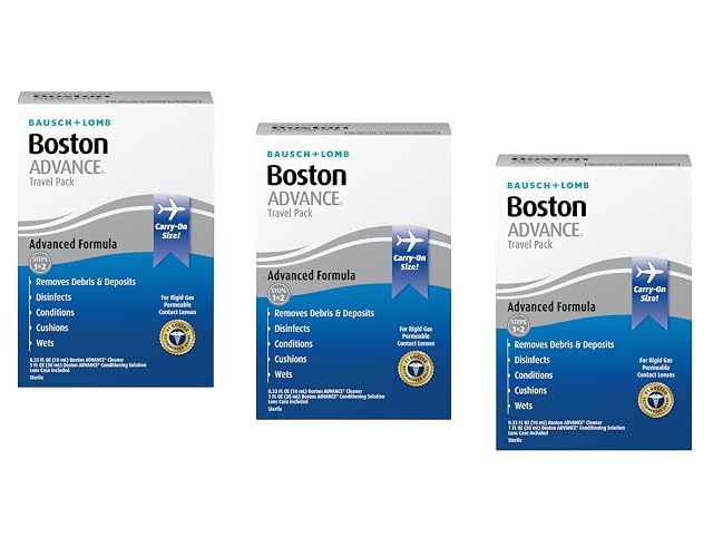 Bausch Lomb Boston Advance Formula Travel Pack Combo 3 pack