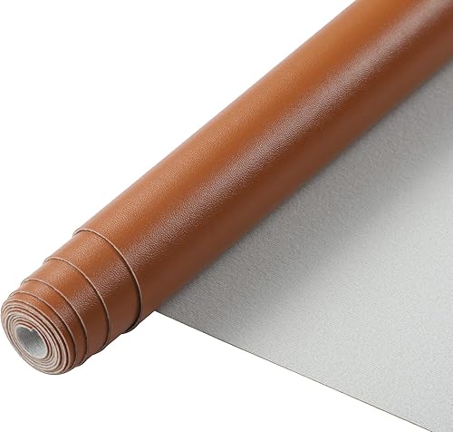 Miniatura 81 de Picheng Sábanas lisas de piel sintética de color sólido de 13.8 x 53 pulgadas, rollo de piel sintética suave muy adecuado para hacer manualidades