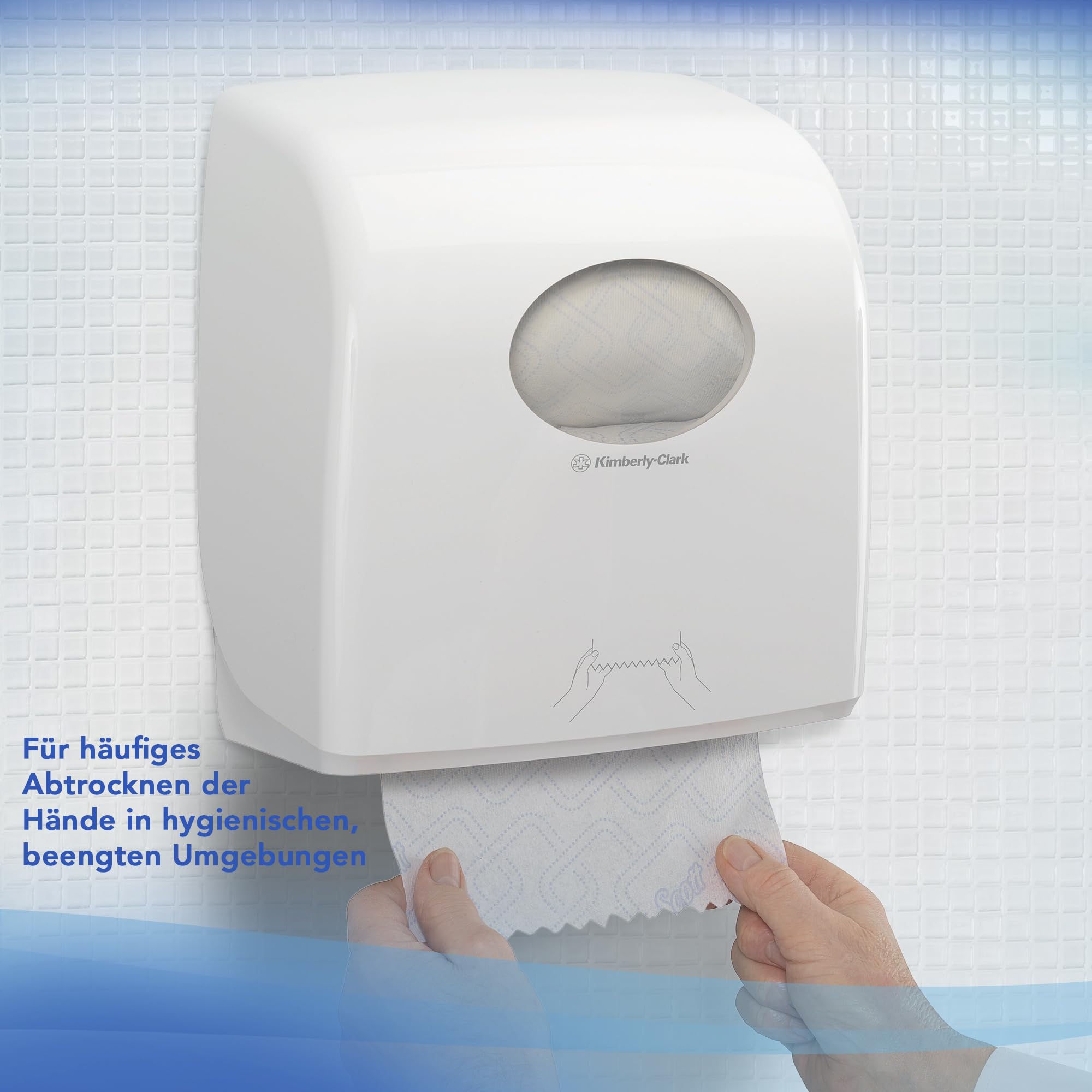 Scott® Control™ Slimroll™ Rollenhandtücher, 1-lagige weiße Einweg-Handtücher, mit Airflex Technologie und EU Ecolabel Zertifizierung, 6 Papiertuchrollen x 165 m (insg. 990 m), Artikel-Nr. 6623