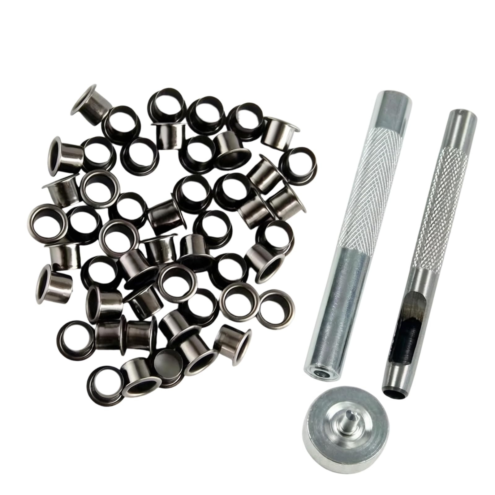 Vdaxvme Multipurpose Leather Rivet with Hole Punching Tool with 6mm 7mm Eyelets Grommets for Belts Shoes Wallets Shoes Tents Metal Secure Setting Tool
