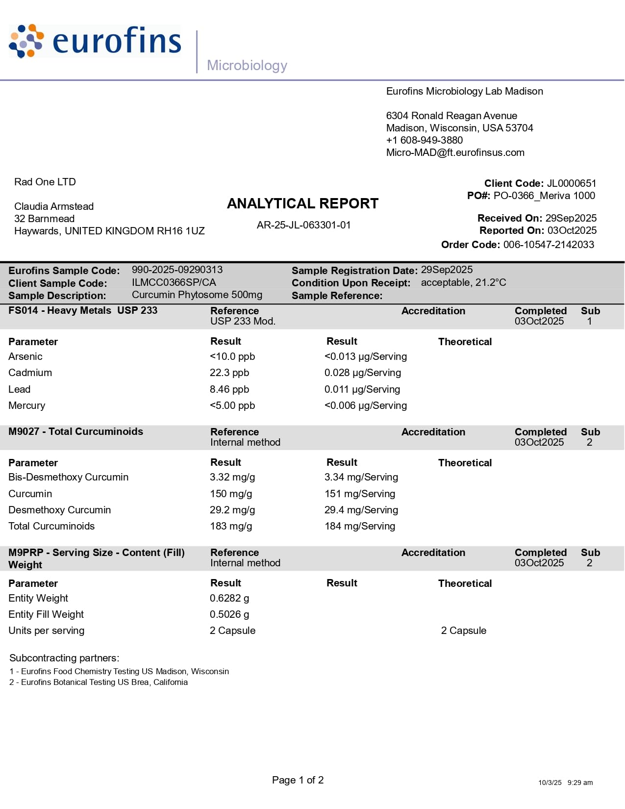 Complejo de Fitosoma de Curcumina Meriva de 1000mg de Intelligent Labs, 2900% Mejor Absorción que la Cúrcuma Ordinaria, 100% Libre de Soja, 120 Cápsulas por Botella