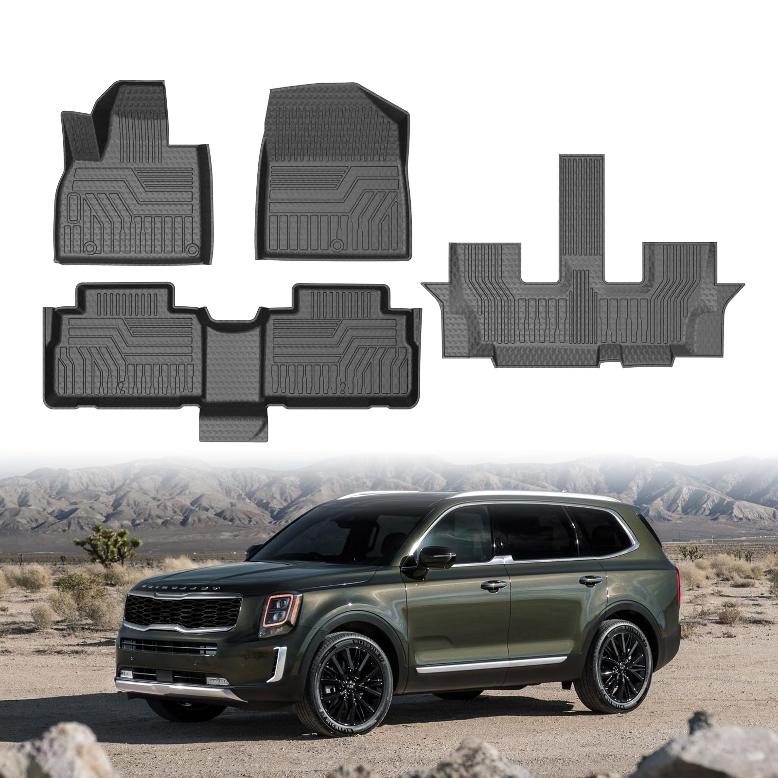 Mixsuper Telluride 3-Row Floor Mats